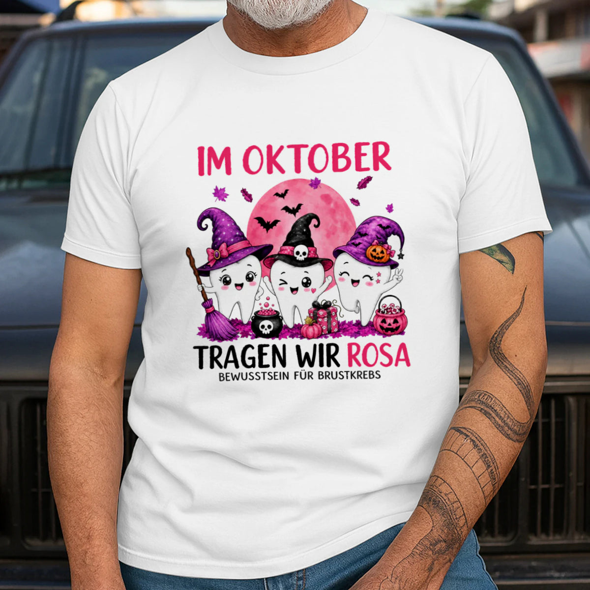 Male model, viewing the front side.